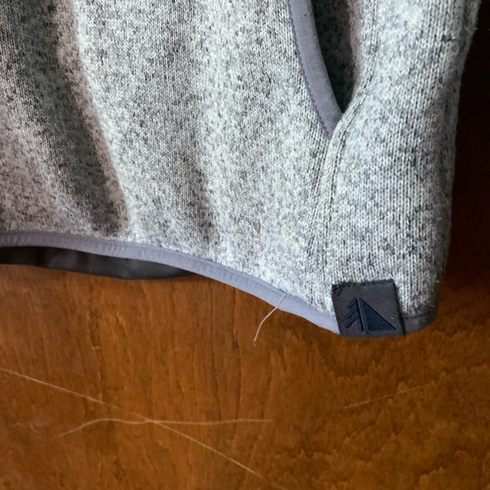 Ll Bean Medium Grey Pullover With Front Pocket - image 4